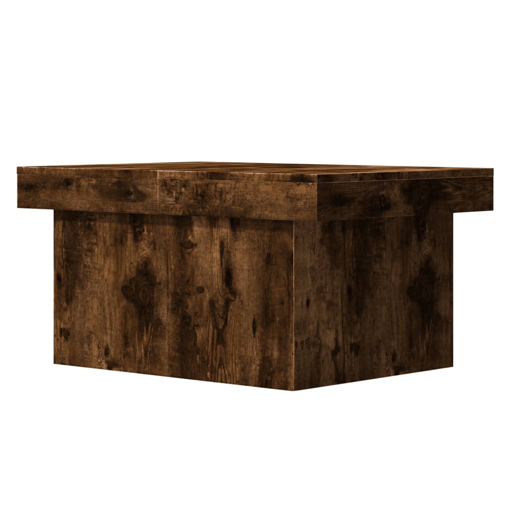 vidaXL Couchtisch Räuchereiche 80x55x40 cm Holzwerkstoff