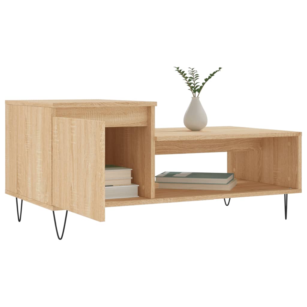 vidaXL Couchtisch Sonoma-Eiche 100x50x45 cm Holzwerkstoff