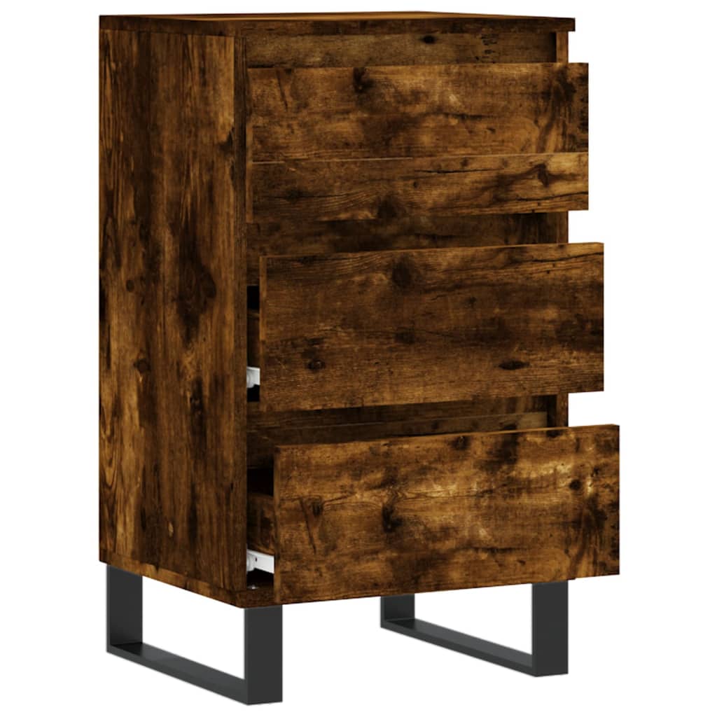 vidaXL Sideboard Räuchereiche 40x35x70 cm Holzwerkstoff