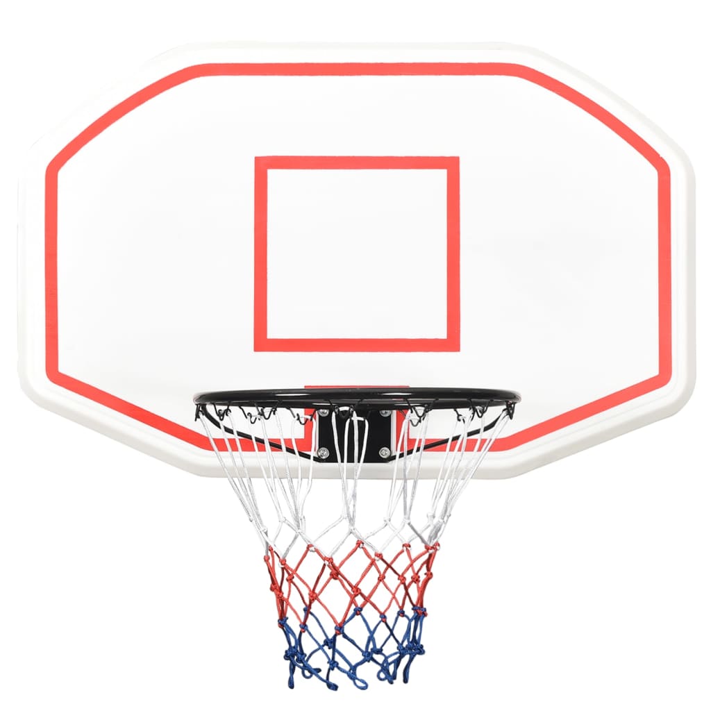 vidaXL Basketballkorb Weiß 109x71x3 cm Polyethylen