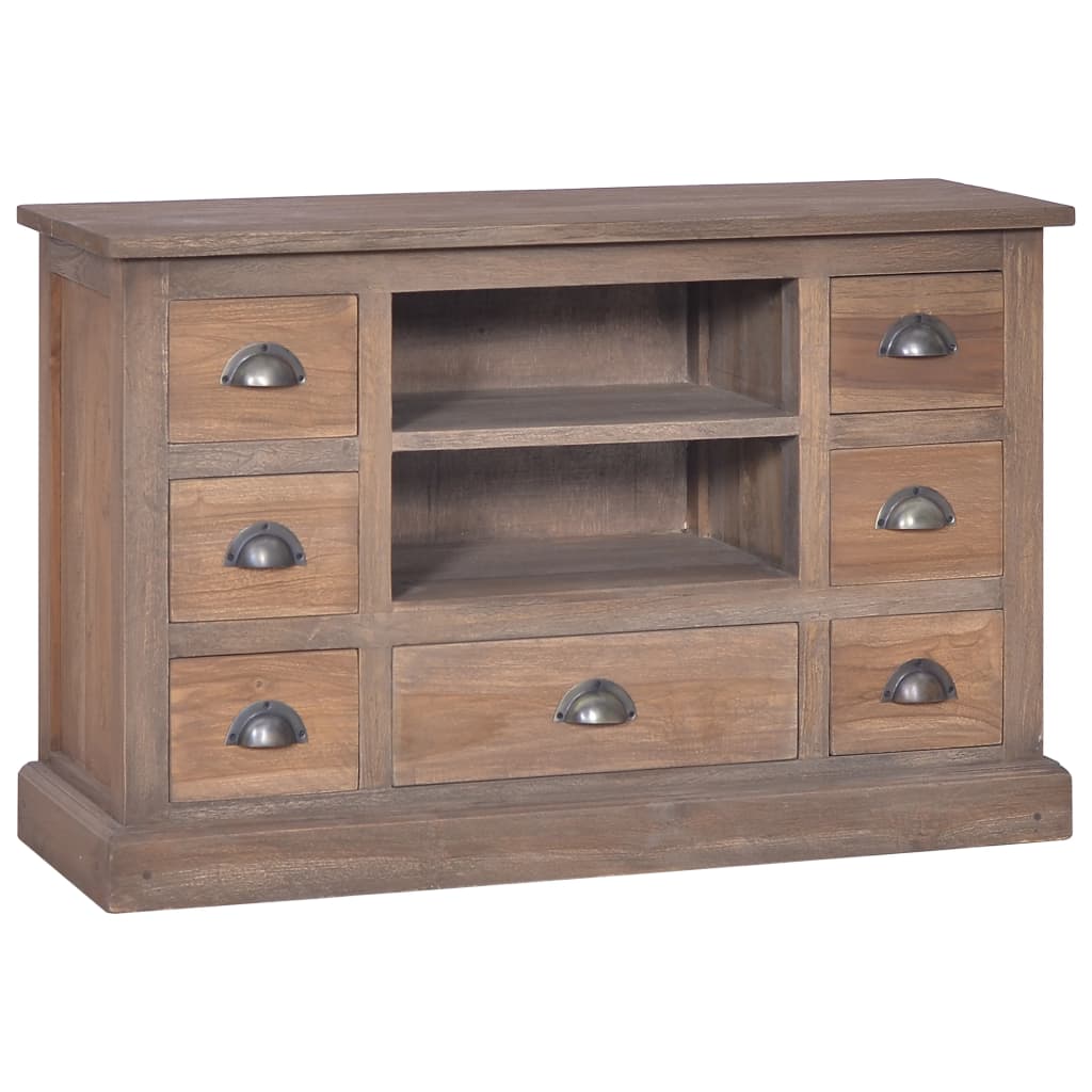 vidaXL Sideboard 90x30x58 cm Massivholz Teak