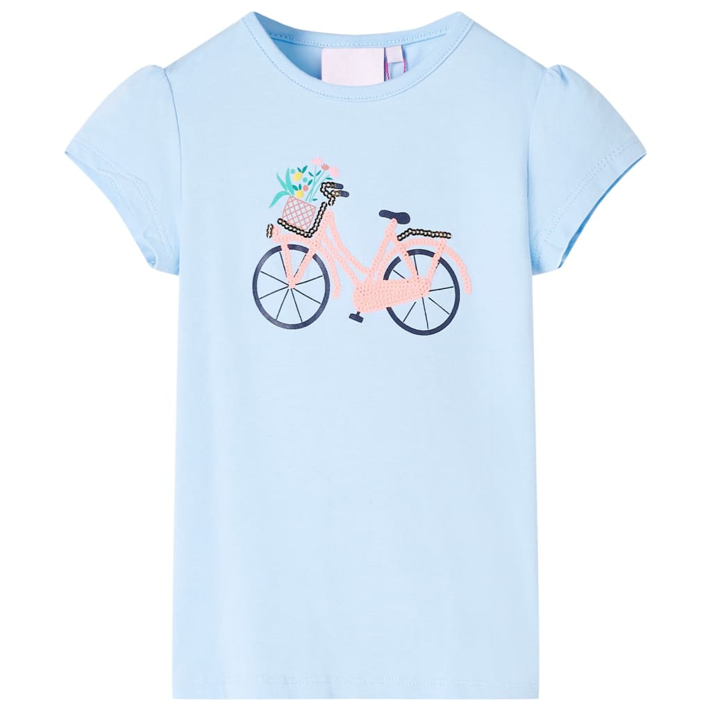 Kinder-T-Shirt Hellblau 104