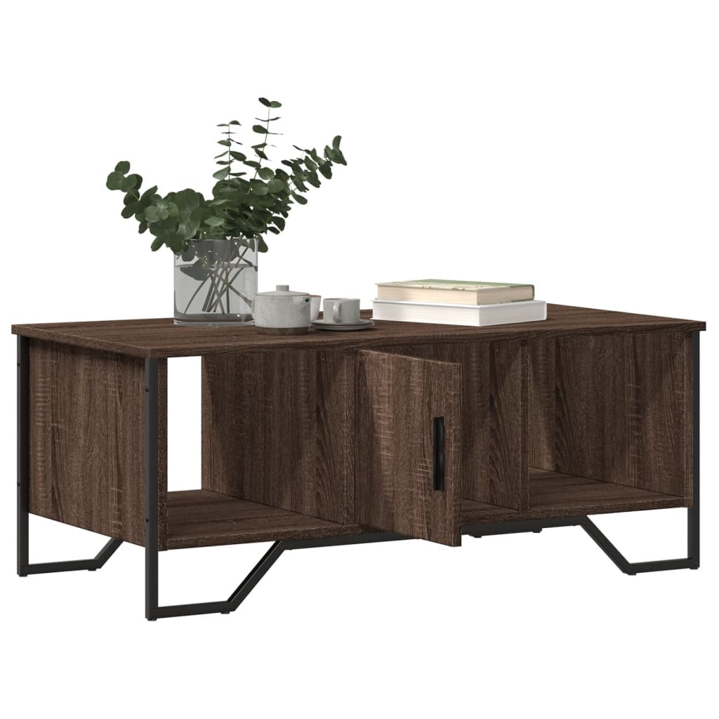 vidaXL Couchtisch Braun Eichen-Optik 100x51x40 cm Holzwerkstoff