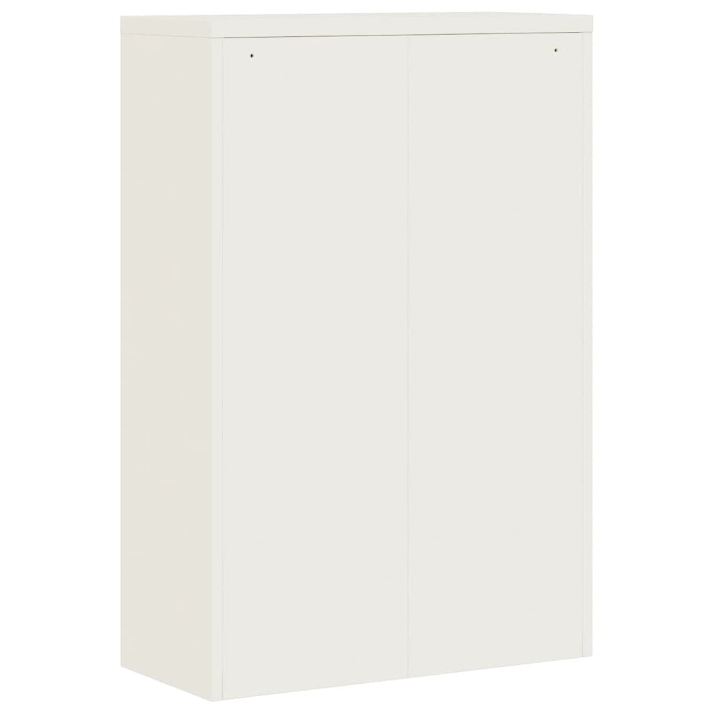 vidaXL Aktenschrank Weiß 90x40x140 cm Stahl