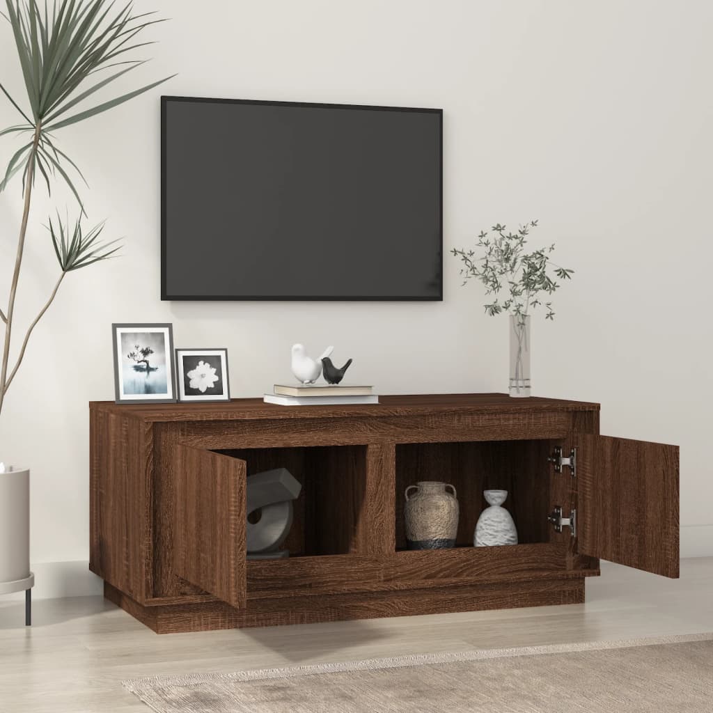 vidaXL Couchtisch Braun Eichen-Optik 102x50x44 cm Holzwerkstoff