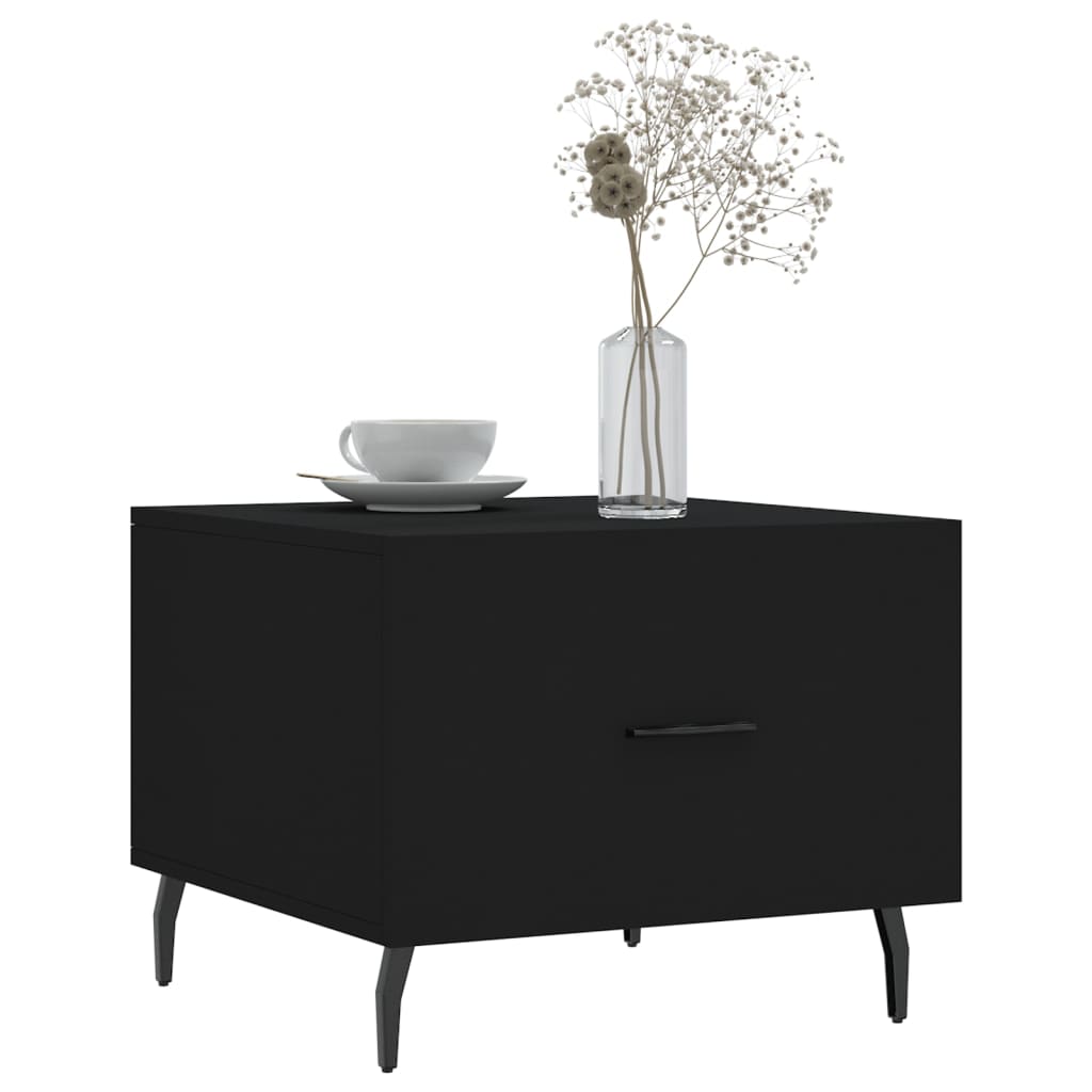 vidaXL Couchtische 2 Stk. Schwarz 50x50x40 cm Holzwerkstoff