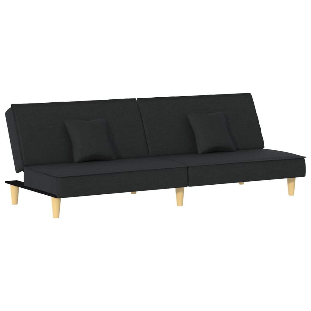 vidaXL Schlafsofa Schwarz Stoff