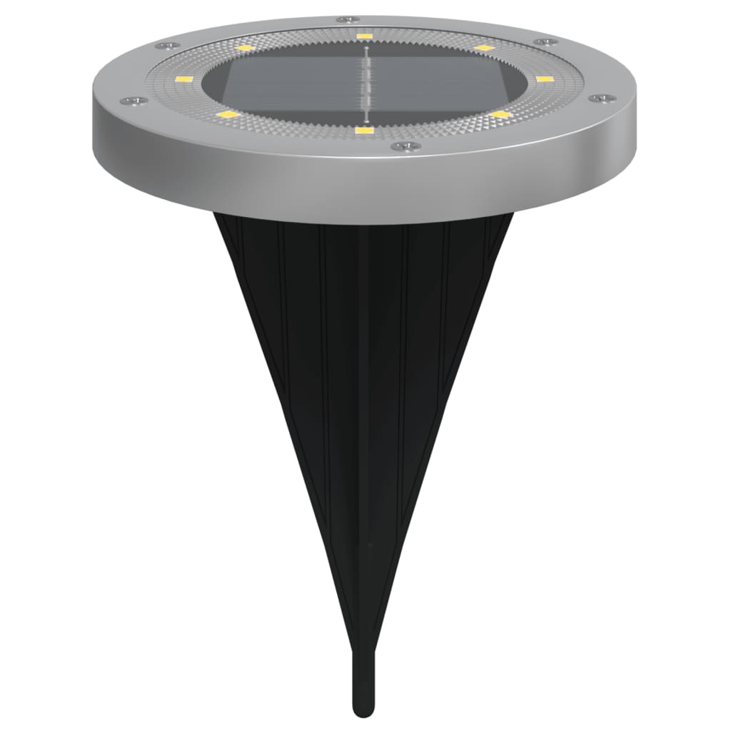 vidaXL Solar-Bodenleuchten mit Erdspieß 4 Stk. Warmweiß