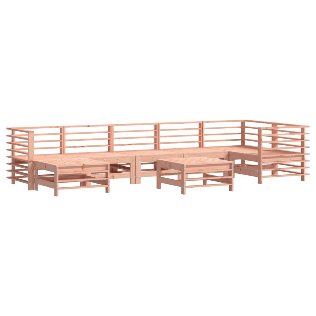 vidaXL 8-tlg. Garten-Lounge-Set mit Kissen Massivholz Douglasie