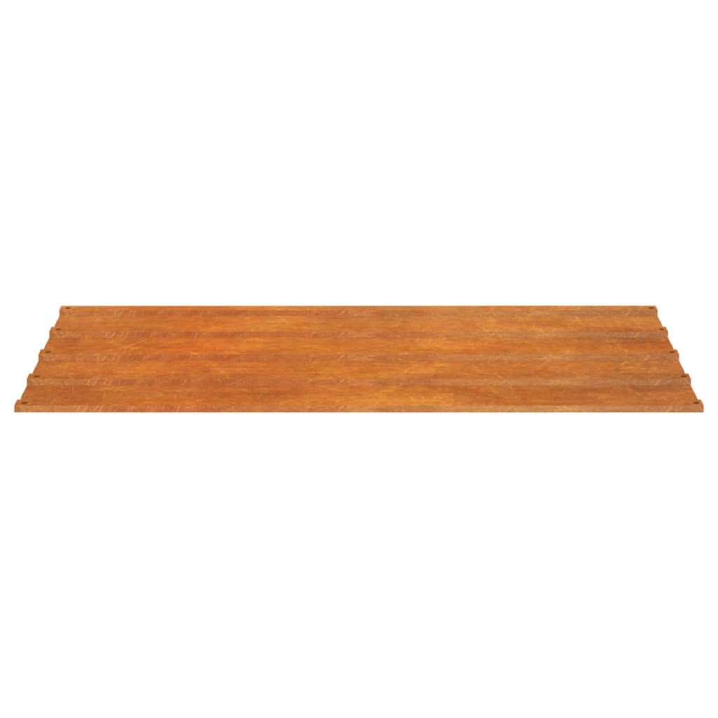 vidaXL Dachplatten 12 Stk. Rostig 80x44 cm Cortenstahl