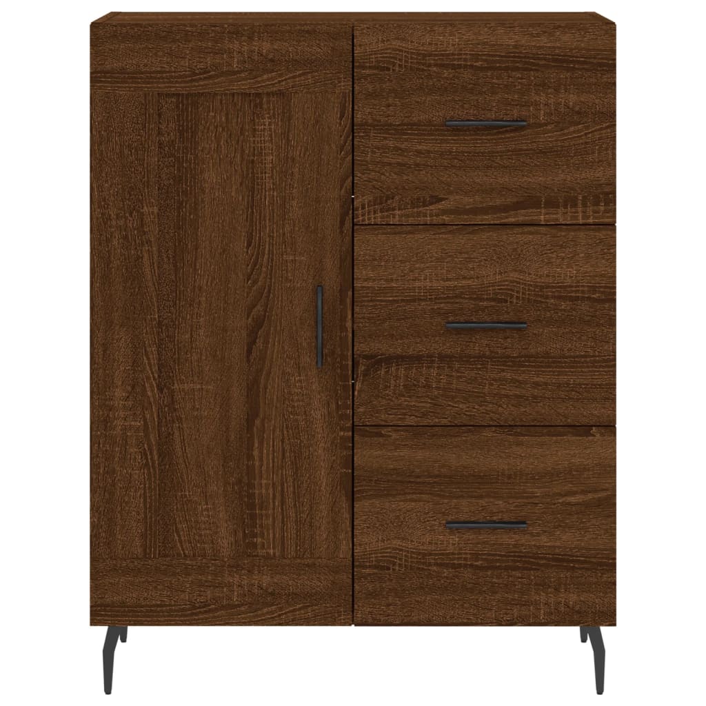 vidaXL Highboard Braun Eichen-Optik 69,5x34x180 cm Holzwerkstoff