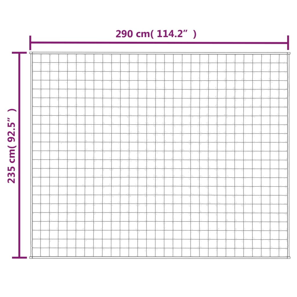 vidaXL Gewichtsdecke Blau 235x290 cm 11 kg Stoff