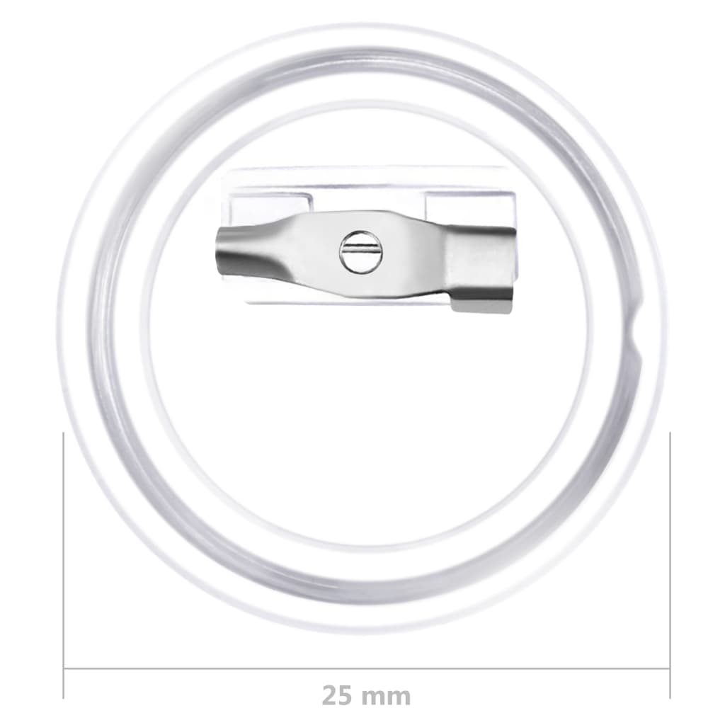 vidaXL Button-Set mit Anstecknadel 100 Stk. Acryl 25 mm