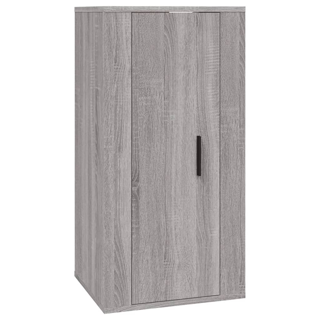 vidaXL 4-tlg. TV-Schrank-Set Grau Sonoma Holzwerkstoff