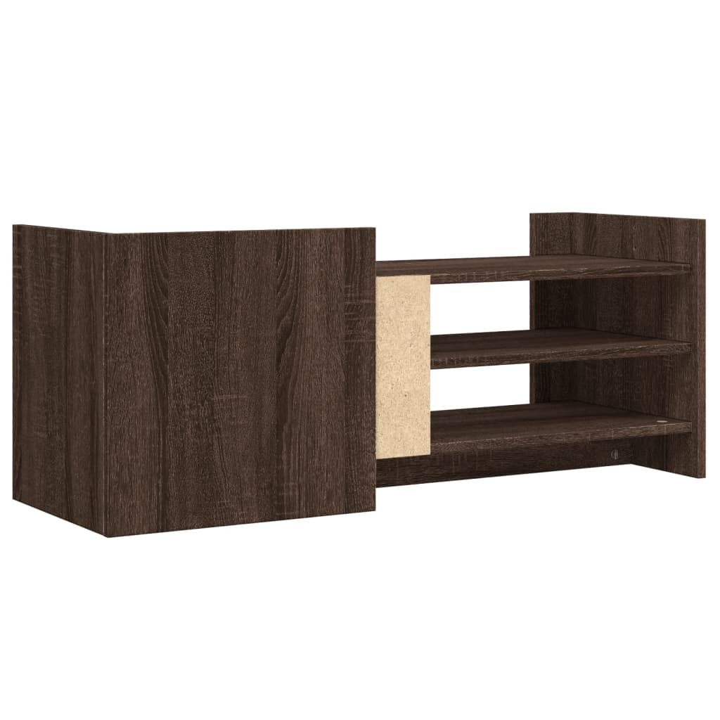 vidaXL TV-Schrank Braun Eichen-Optik 100x35x40 cm Holzwerkstoff