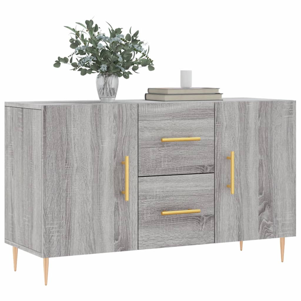 vidaXL Sideboard Grau Sonoma 100x36x60 cm Holzwerkstoff