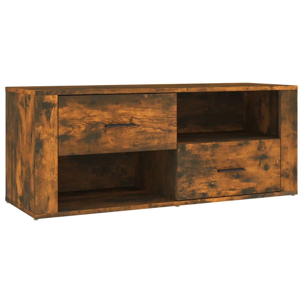 vidaXL TV-Schrank Räuchereiche 100x35x40 cm Holzwerkstoff