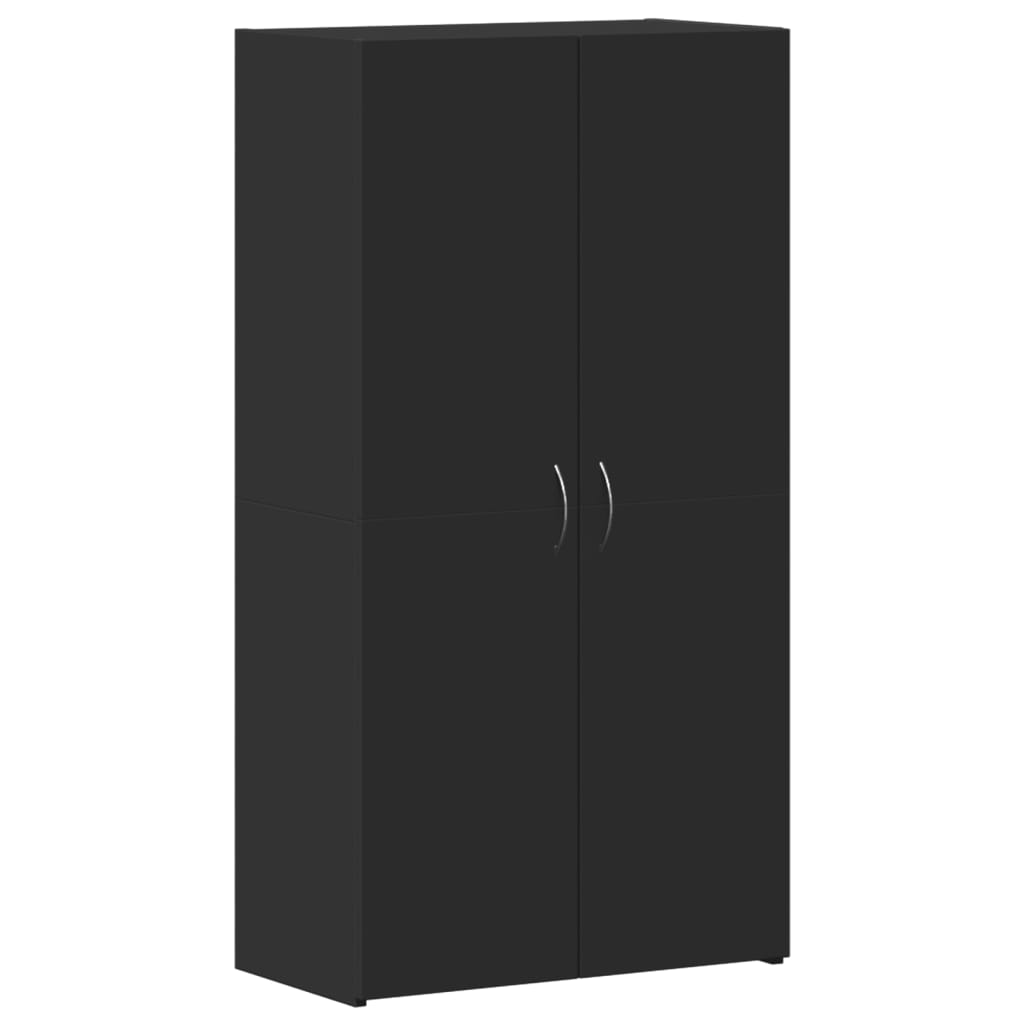 vidaXL Aktenschrank Schwarz 60x32x115 cm Holzwerkstoff