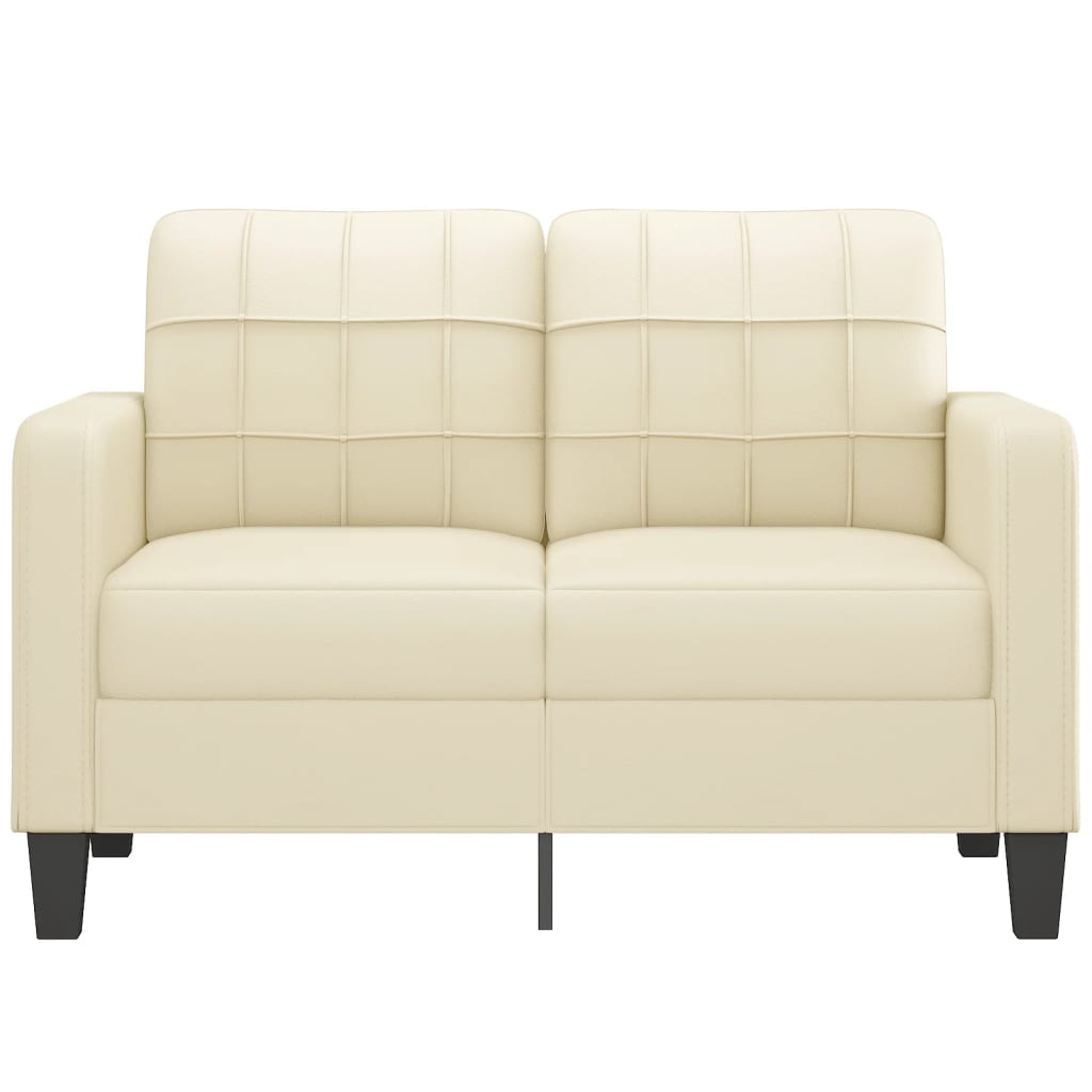 vidaXL B-Ware 2-Sitzer-Sofa Creme 120 cm Kunstleder