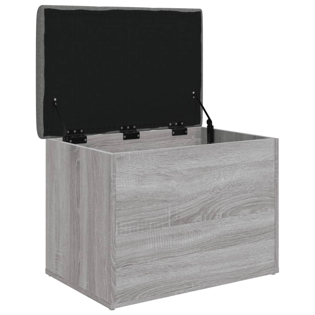 vidaXL Sitzbank mit Stauraum Grau Sonoma 62x42x45 cm Holzwerkstoff