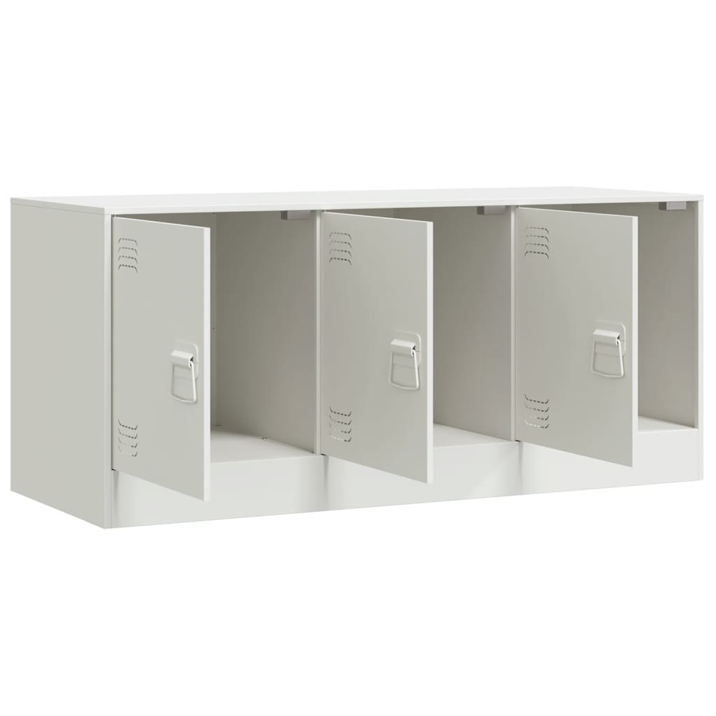 vidaXL TV-Schrank Weiß 99x39x44 cm Stahl