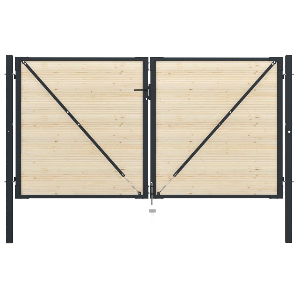 vidaXL Zaunlatten 40 Stk. 134 cm Massivholz Fichte