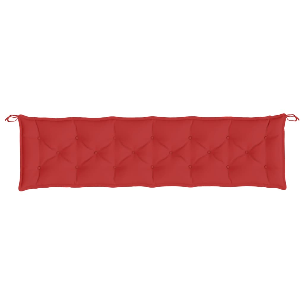 vidaXL Gartenbank-Auflage Rot 200x50x7 cm Oxford-Gewebe