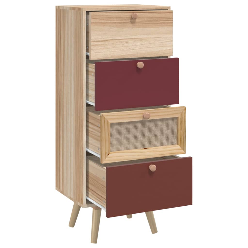 vidaXL Highboard mit Schubladen 40x30x95 cm Holzwerkstoff