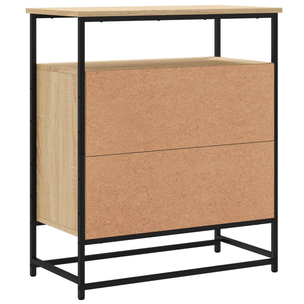 vidaXL Sideboard Sonoma-Eiche 69x35x80 cm Holzwerkstoff