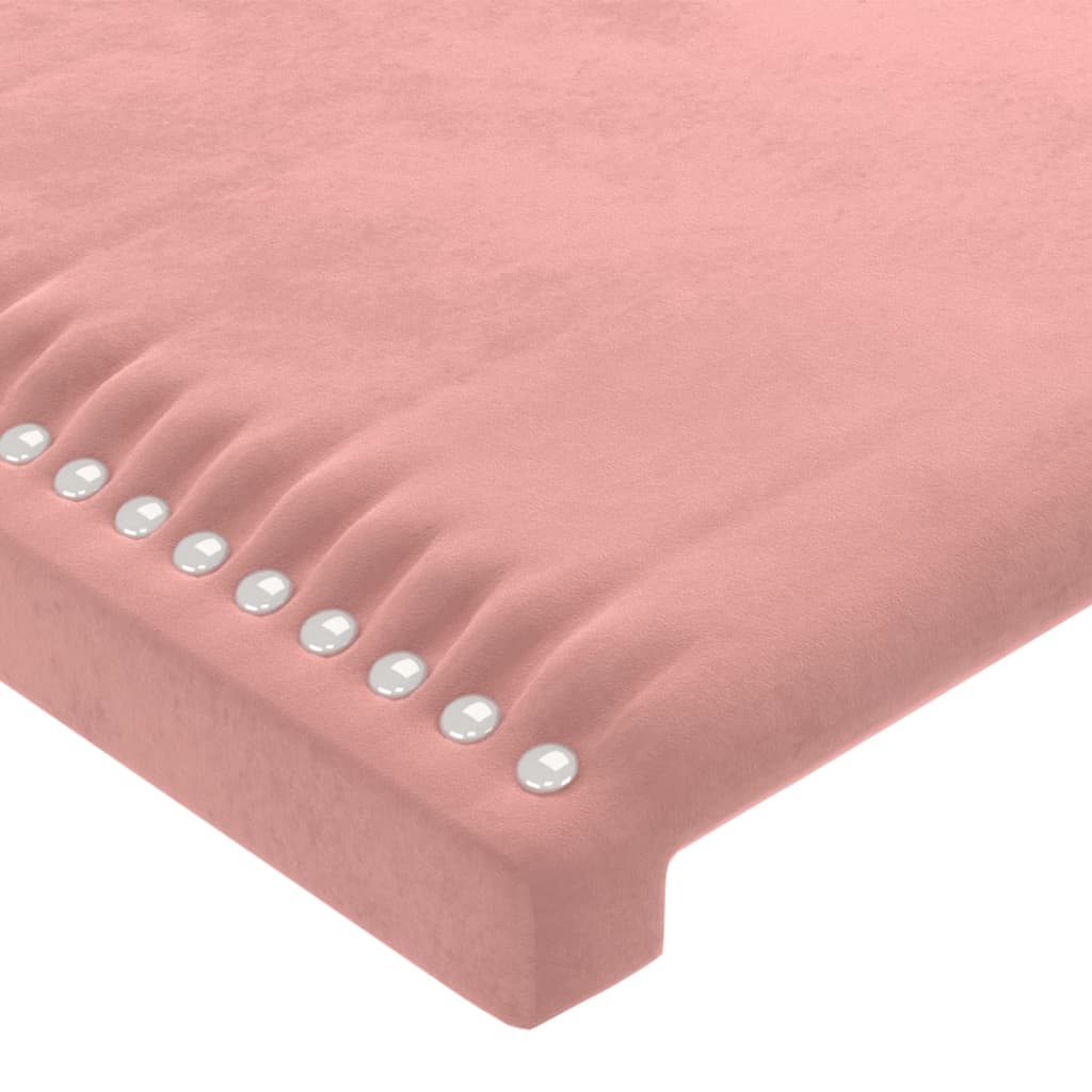 vidaXL Kopfteile 4 Stk. Rosa 90x5x78/88 cm Samt