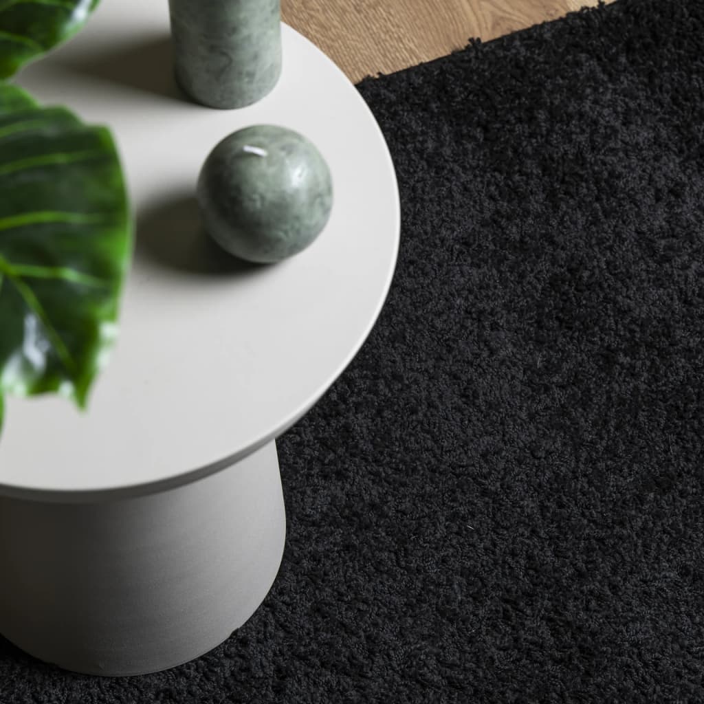 vidaXL Shaggy-Teppich PAMPLONA Hochflor Modern Schwarz 100x200 cm