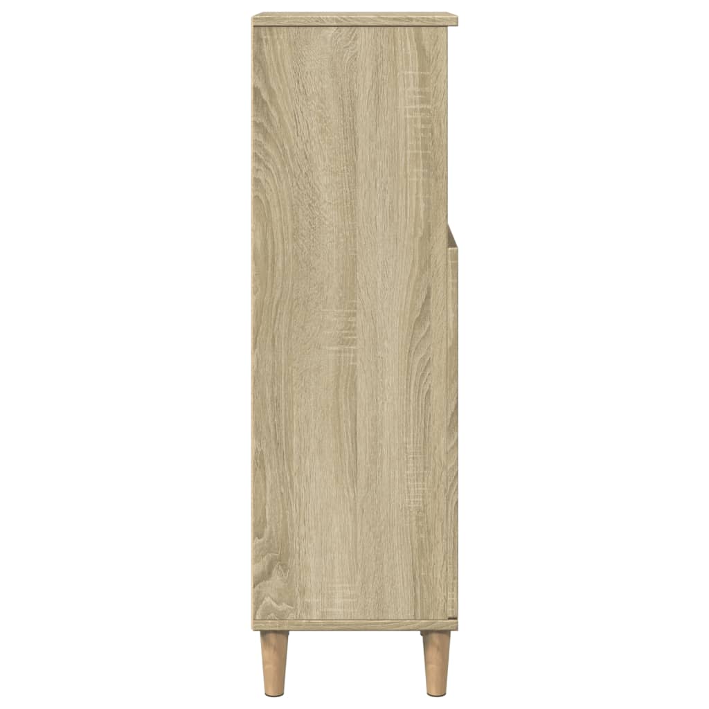 vidaXL Badschrank Sonoma-Eiche 30x30x100 cm Holzwerkstoff