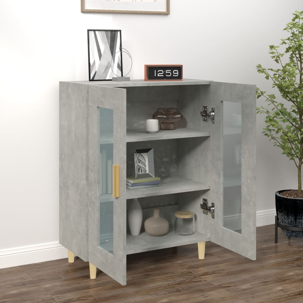 vidaXL Sideboard Betongrau 69,5x34x90 cm Holzwerkstoff