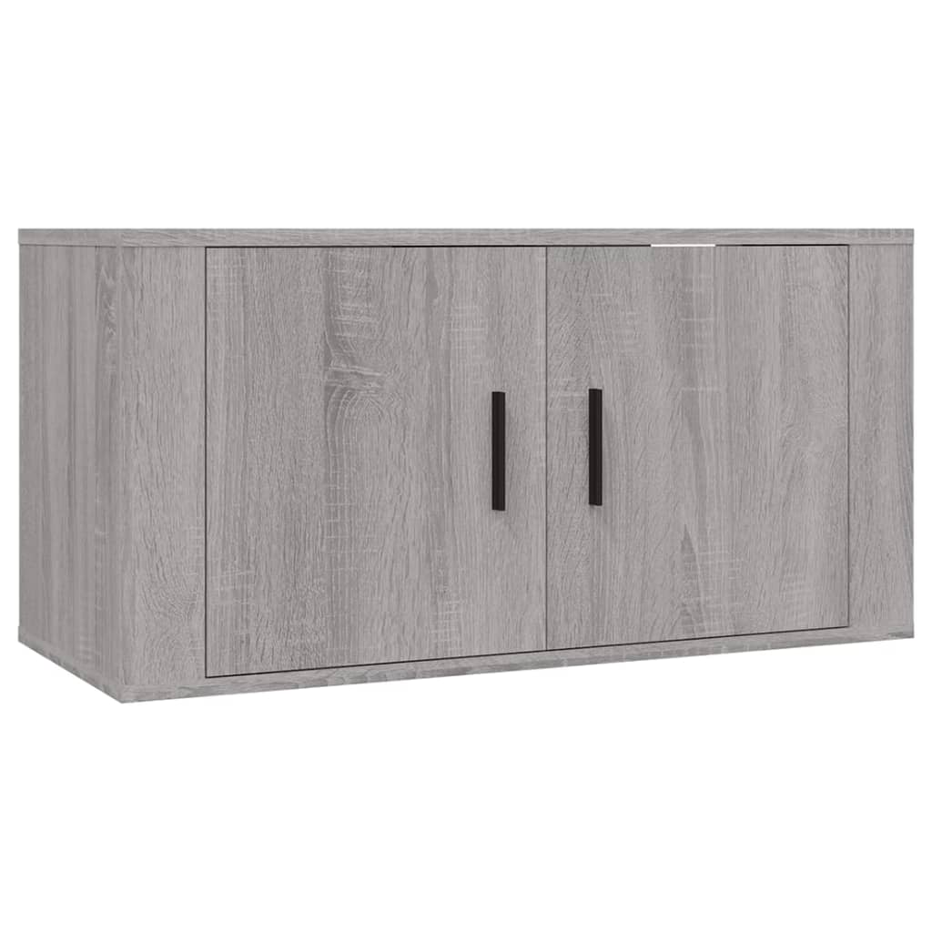 vidaXL 3-tlg. TV-Schrank-Set Grau Sonoma Holzwerkstoff