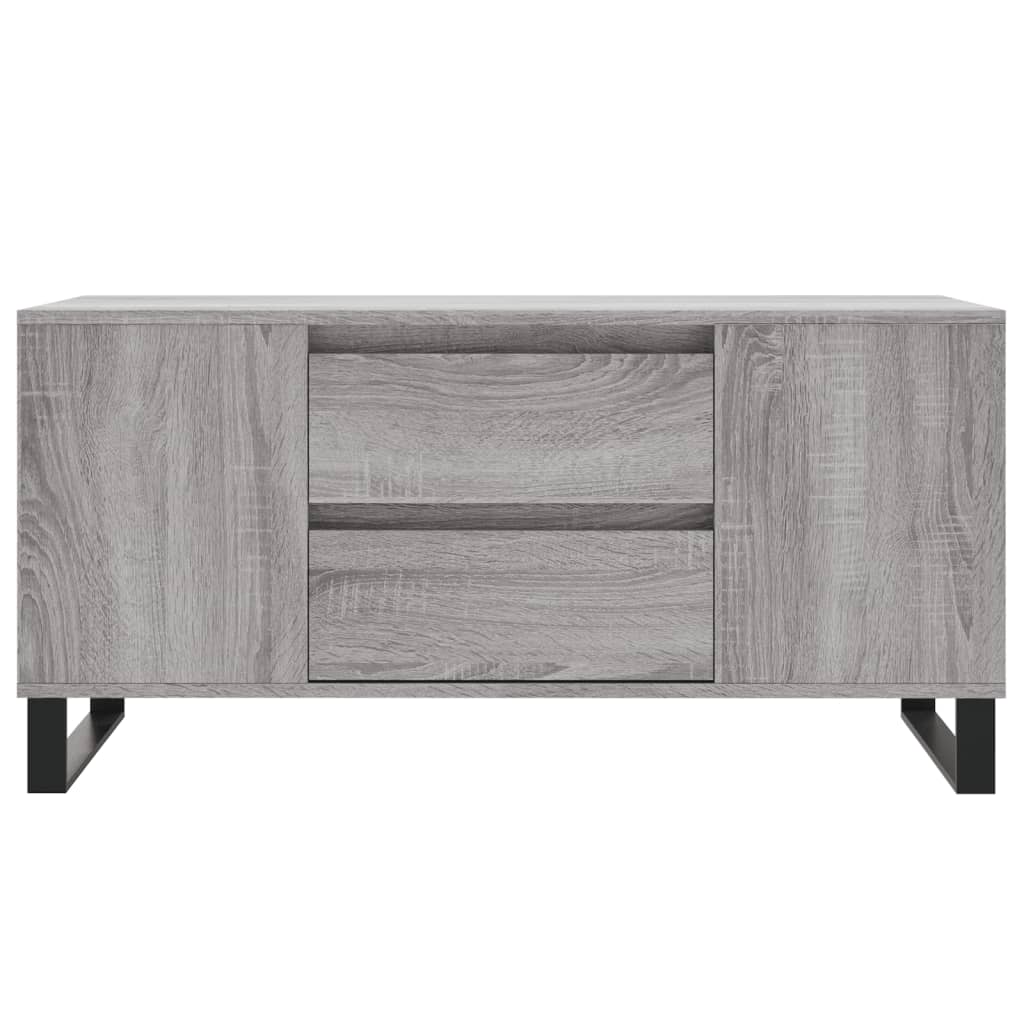 vidaXL Couchtisch Grau Sonoma 102x44,5x50 cm Holzwerkstoff