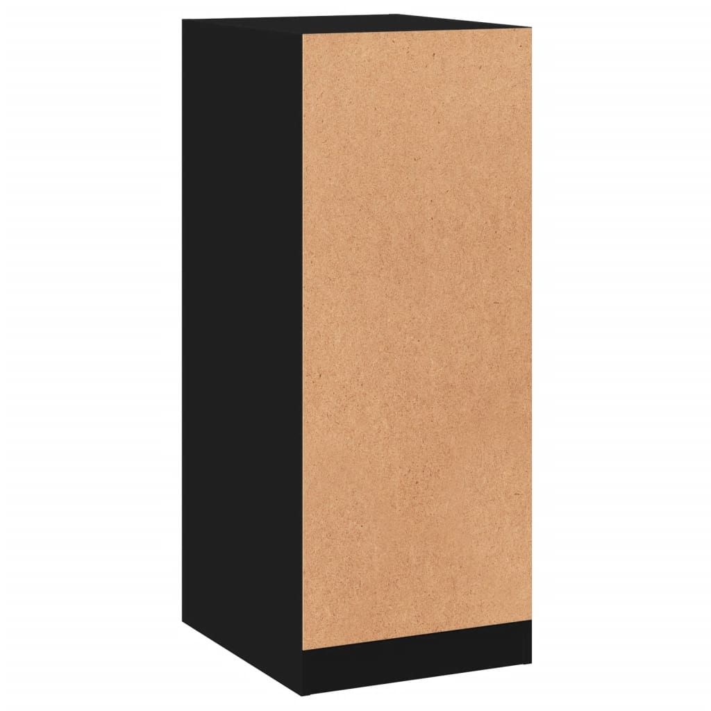 vidaXL Kleiderschrank Schwarz 48x41x102 cm Holzwerkstoff