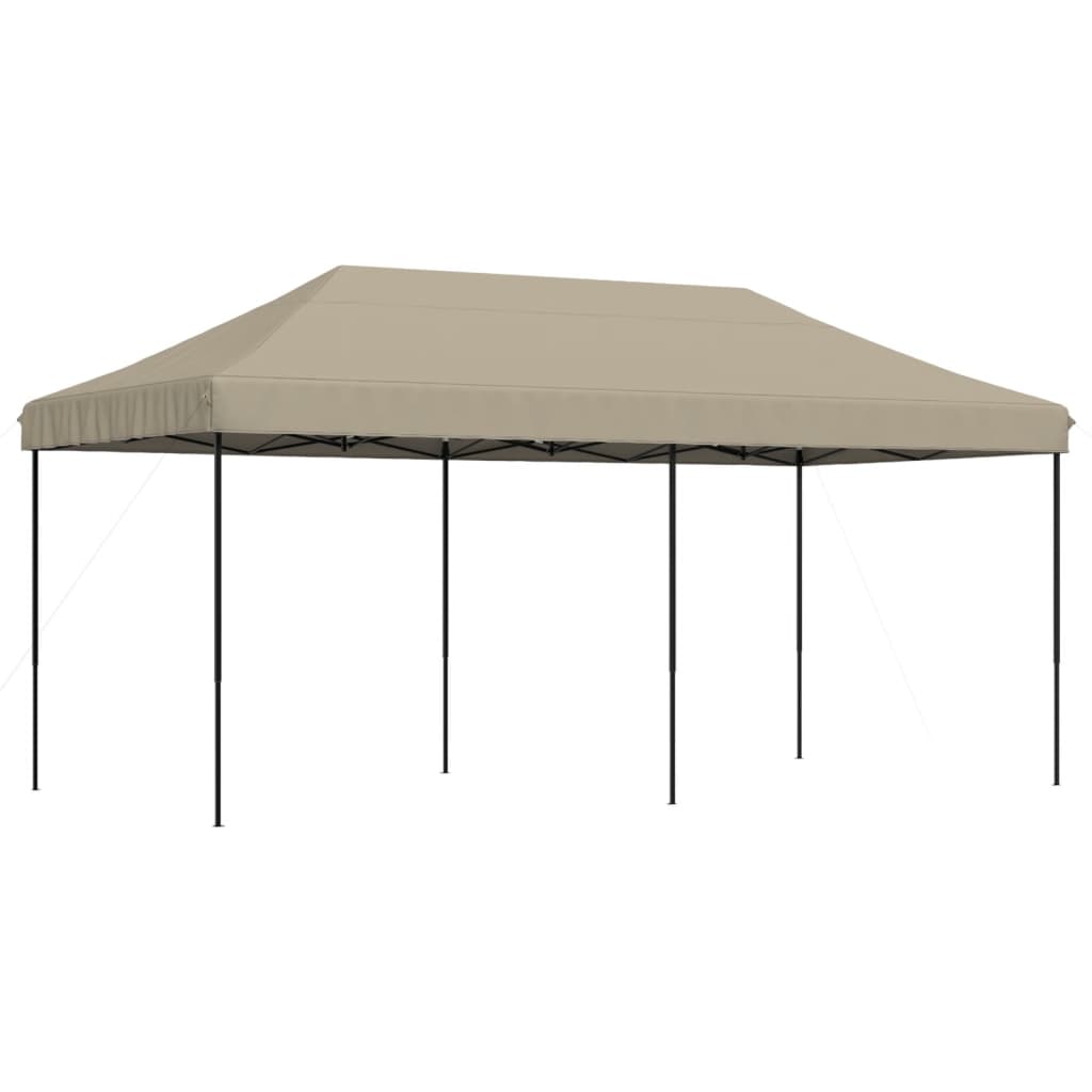 vidaXL Partyzelt Faltbar Pop-Up Taupe 580x292x315 cm