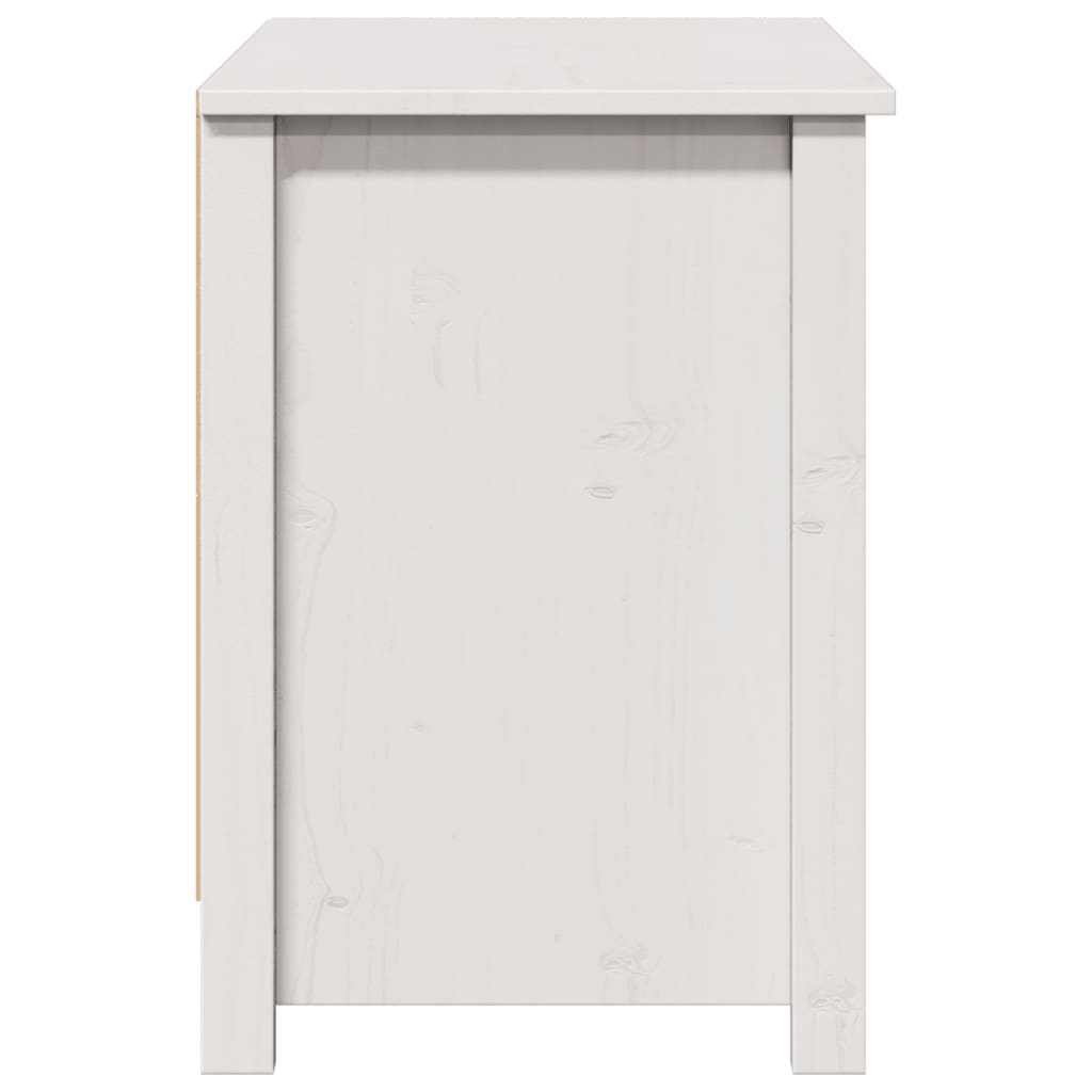 vidaXL TV-Schrank Weiß 103x36,5x52 cm Massivholz Kiefer