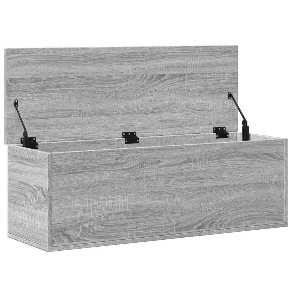 vidaXL Truhe Grau Sonoma 102x35x35 cm Holzwerkstoff