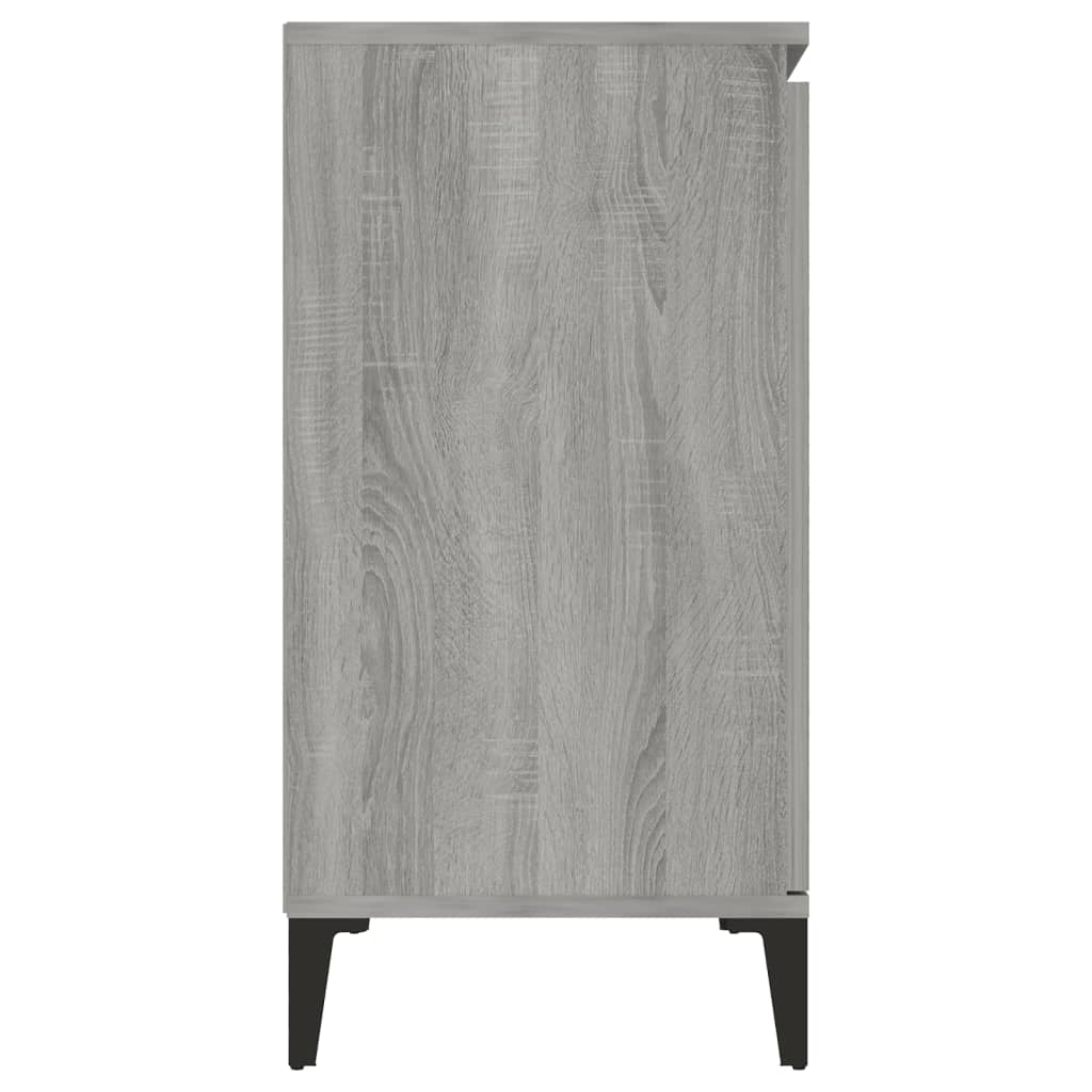 vidaXL Sideboard Grau Sonoma 104x35x70 cm Holzwerkstoff