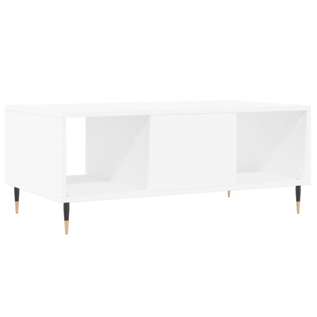 vidaXL Couchtisch Weiß 90x50x36,5 cm Holzwerkstoff