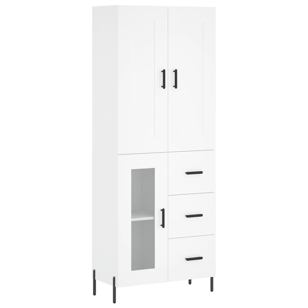 vidaXL Highboard Weiß 69,5x34x180 cm Holzwerkstoff