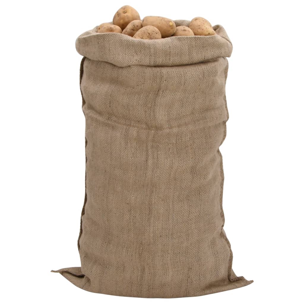 vidaXL Jutesäcke 5 Stk. 65x135 cm 100% Jute 340 g/m²