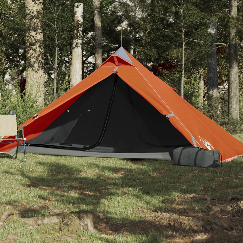 vidaXL Tipi-Campingzelt 1 Person Orange Wasserdicht