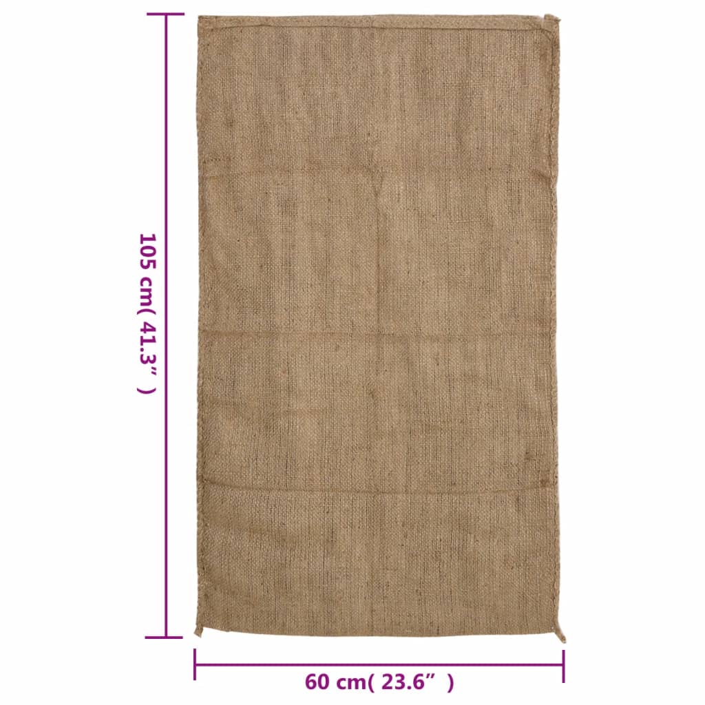 vidaXL Jutesäcke 10 Stk. 60x105 cm 100% Jute 340 g/m²