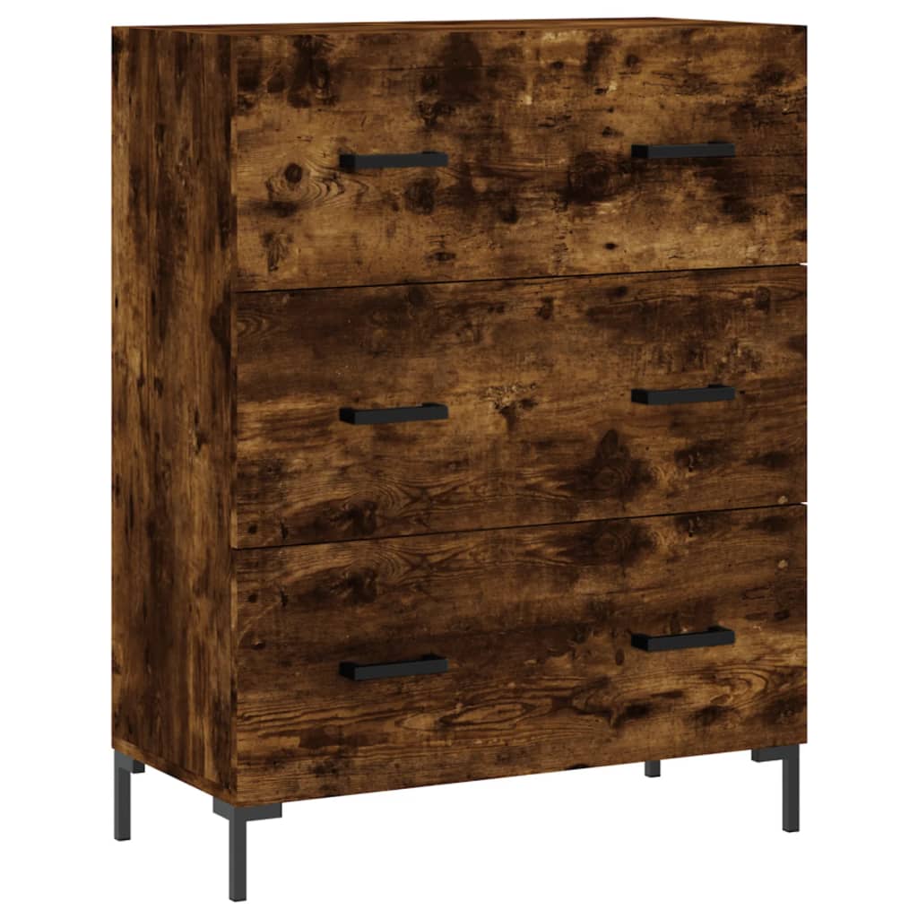 vidaXL Sideboard Räuchereiche 69,5x34x90 cm Holzwerkstoff