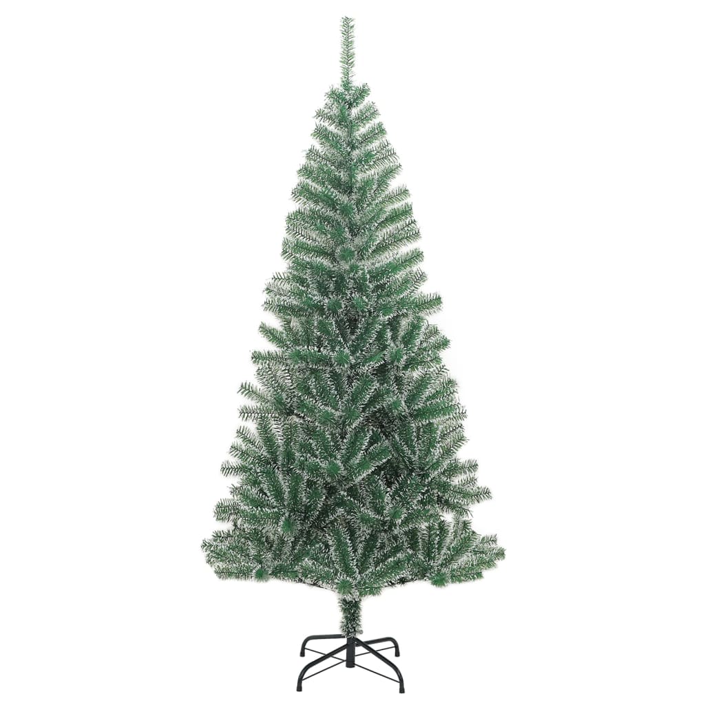 vidaXL Künstlicher Weihnachtsbaum 300 LEDs & Kugeln Beschneit 240 cm