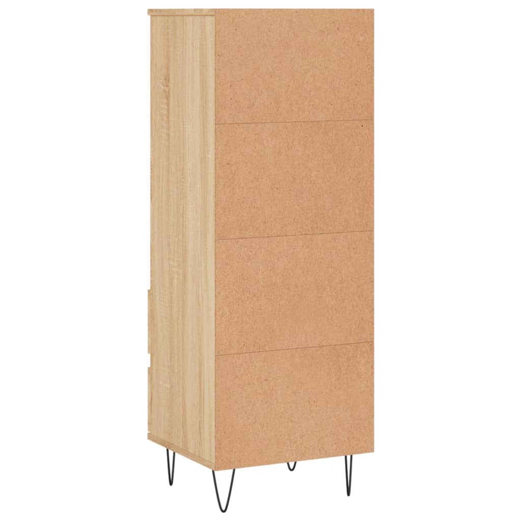 vidaXL Highboard Sonoma-Eiche 40x36x110 cm Holzwerkstoff