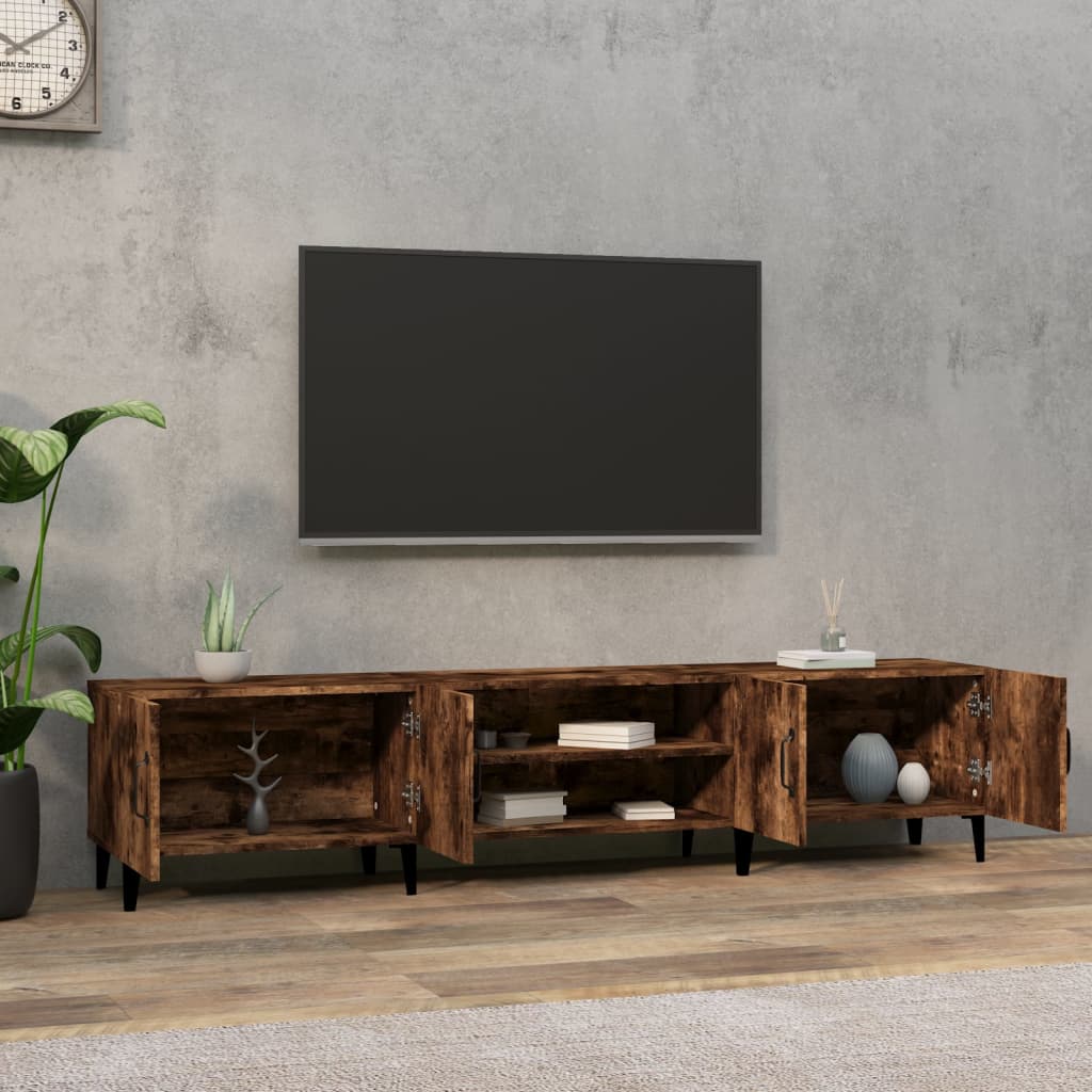 vidaXL TV-Schrank Räuchereiche 180x31,5x40 cm Holzwerkstoff