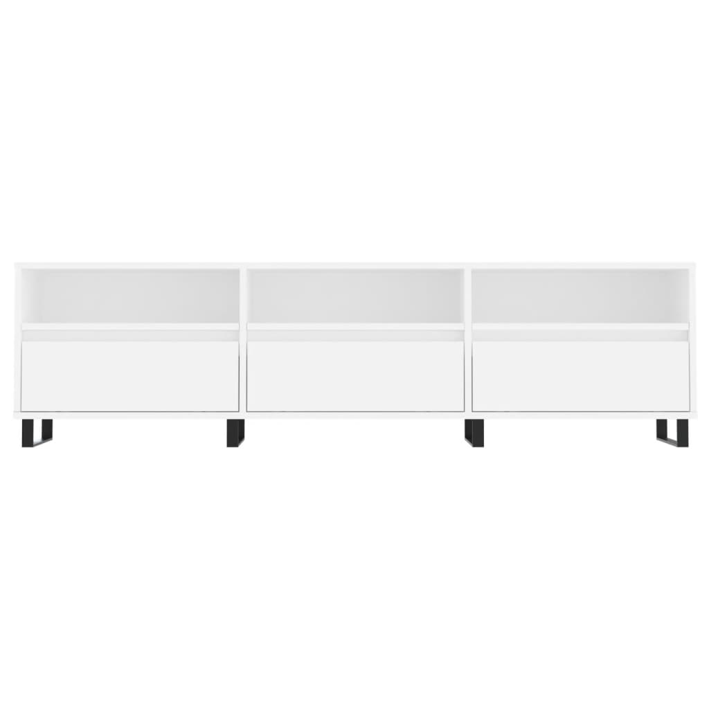 vidaXL TV-Schrank Weiß 150x30x44,5 cm Holzwerkstoff